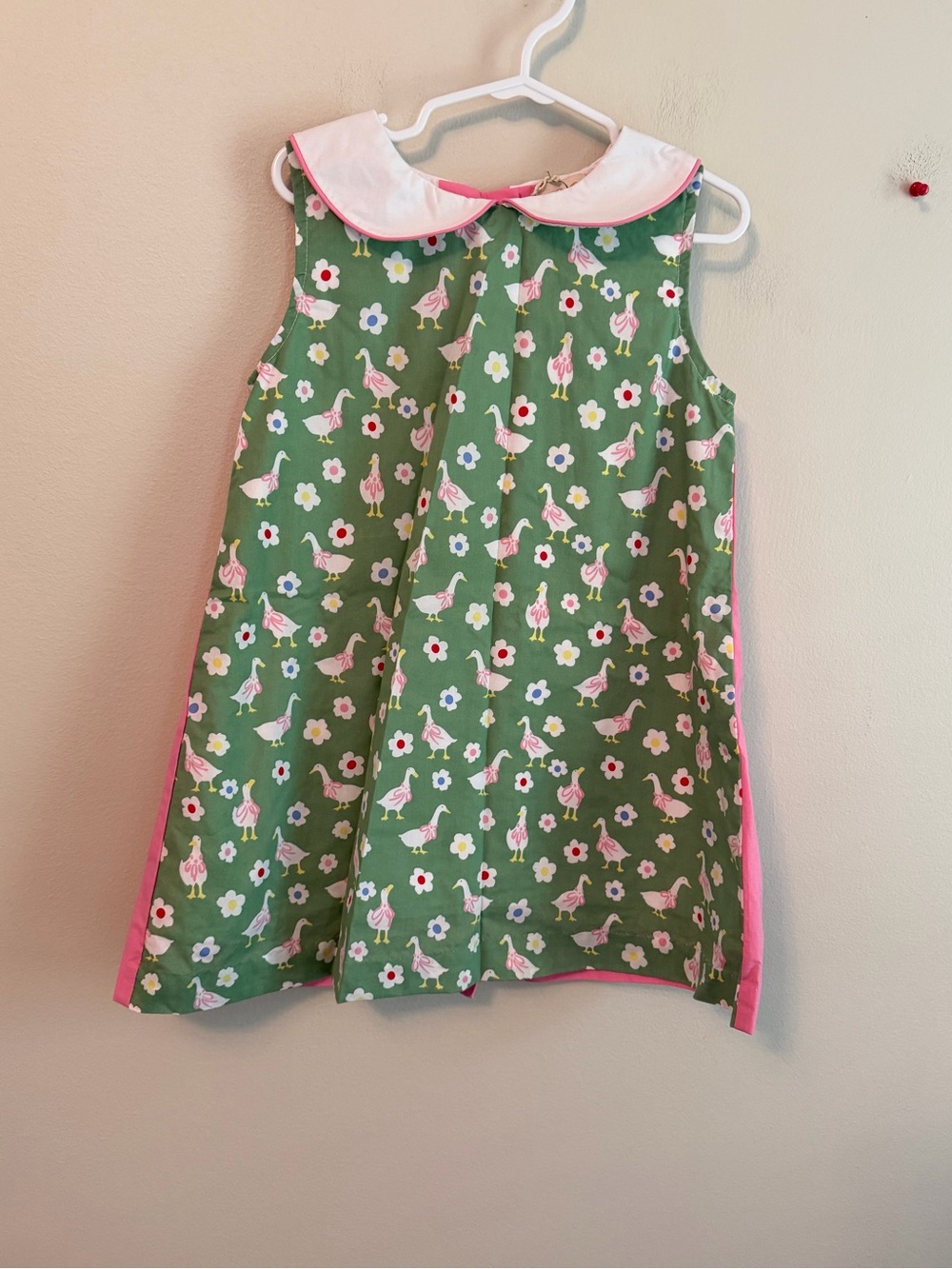 The Beaufort Bonnet Company Green Darling Ducks Dress